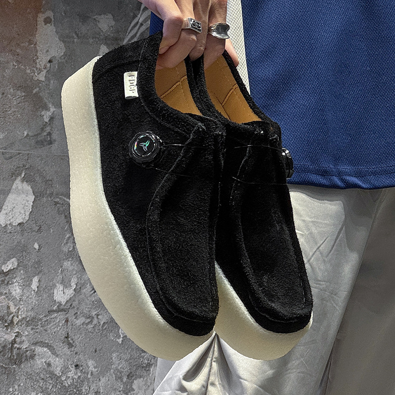 Vyriniai Slip-On laisvalaikio batai su velūro viršutine dalimi, gumine pada, anti-slip, modelis 53315, vasara 2025