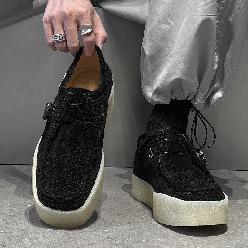 Vyriniai Slip-On laisvalaikio batai su velūro viršutine dalimi, gumine pada, anti-slip, modelis 53315, vasara 2025