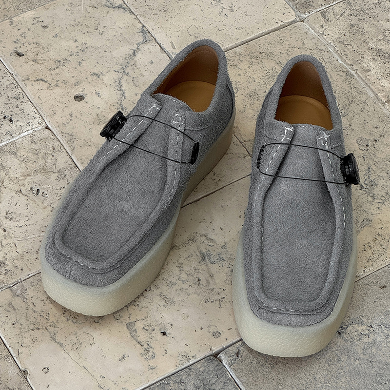 Vyriniai Slip-On laisvalaikio batai su velūro viršutine dalimi, gumine pada, anti-slip, modelis 53315, vasara 2025