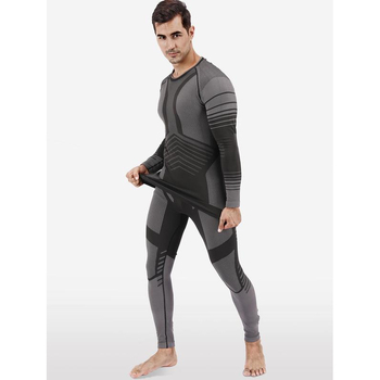 Vyrų terminis apatinių komplektas, nailonas, megztinio stiliaus, 100% nailonas, šiltas, paaugliams, pavasaris