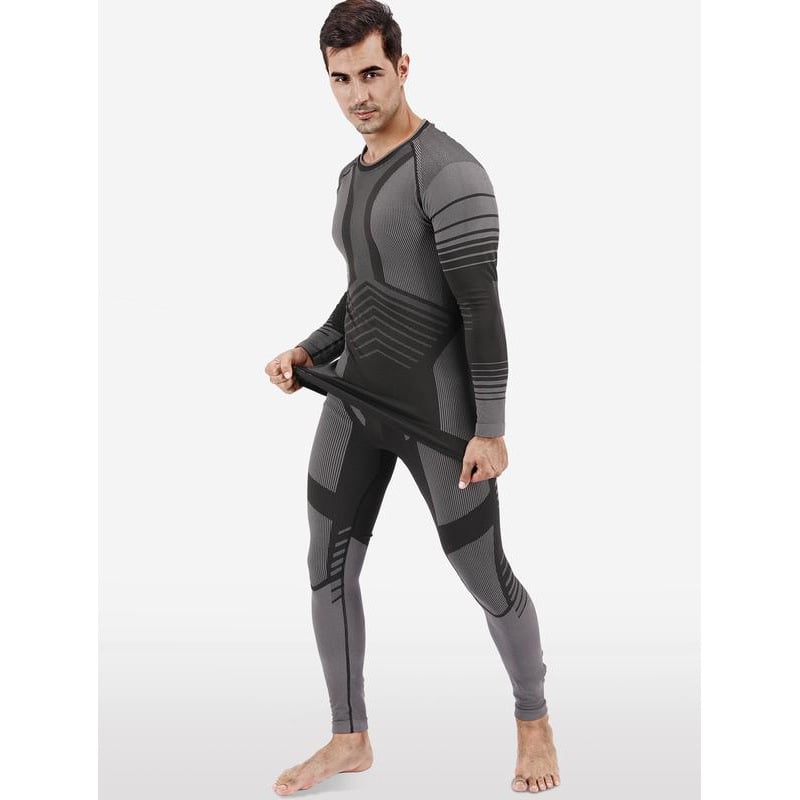 Vyrų terminis apatinių komplektas, nailonas, megztinio stiliaus, 100% nailonas, šiltas, paaugliams, pavasaris