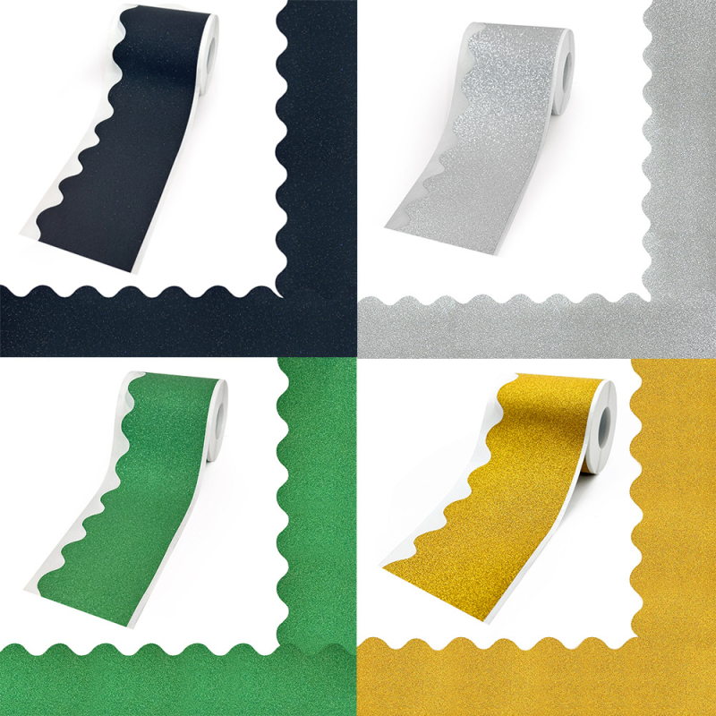 Dekoratyvinės lipnios etiketės ant padengto popieriaus su smėlio tekstūra ir blizgančiomis dalelėmis, nereguliaraus kontūro forma, storis 0,08 mm, ilgalaikė temperatūros atsparumas 60–80°C