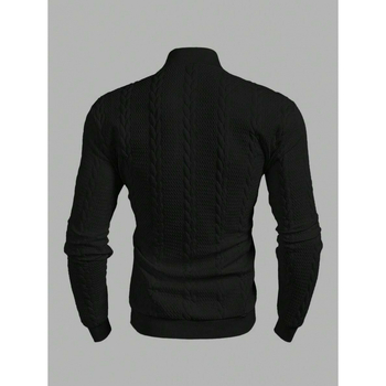 Cămașă de fleece cu guler înalt, mâneci lungi, ramie 51–70%, greutate 400 g, patru sezoane