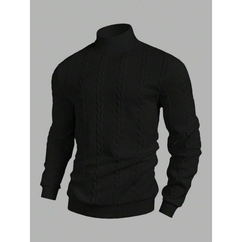 Cămașă de fleece cu guler înalt, mâneci lungi, ramie 51–70%, greutate 400 g, patru sezoane