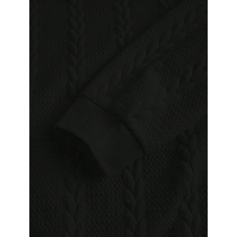 Cămașă de fleece cu guler înalt, mâneci lungi, ramie 51–70%, greutate 400 g, patru sezoane