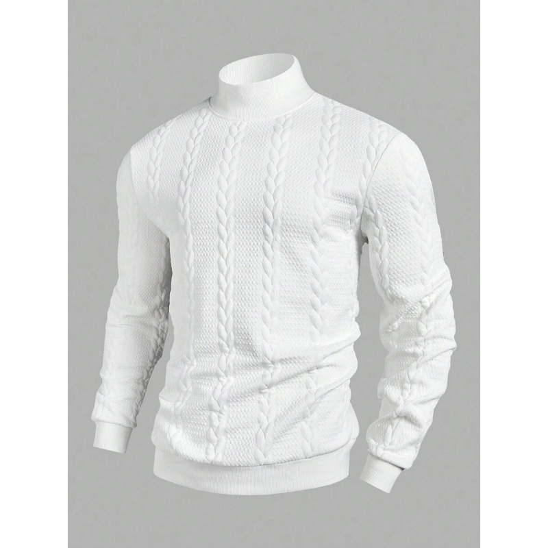 Cămașă de fleece cu guler înalt, mâneci lungi, ramie 51–70%, greutate 400 g, patru sezoane