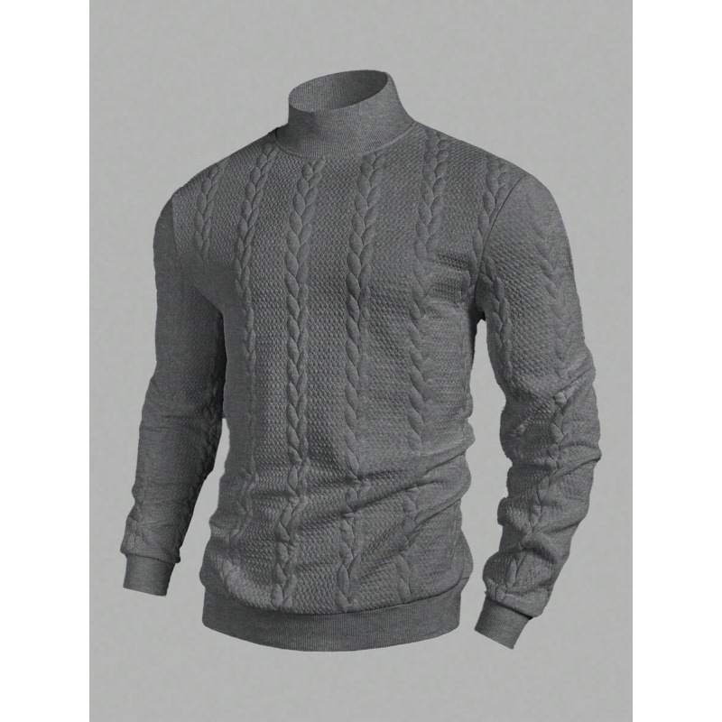 Cămașă de fleece cu guler înalt, mâneci lungi, ramie 51–70%, greutate 400 g, patru sezoane