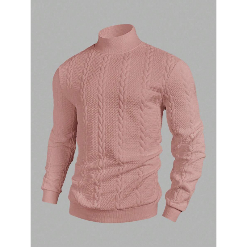 Cămașă de fleece cu guler înalt, mâneci lungi, ramie 51–70%, greutate 400 g, patru sezoane