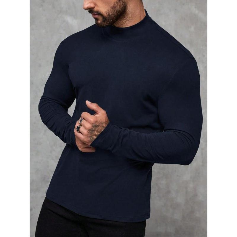 Unisex termālais tops ar garām piedurknēm, apaļš kakls, ļoti plāns audums, viskozes satīns, vienkrāsains