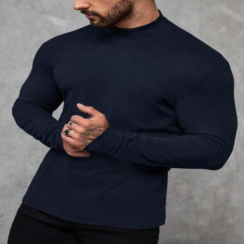 Unisex termālais tops ar garām piedurknēm, apaļš kakls, ļoti plāns audums, viskozes satīns, vienkrāsains