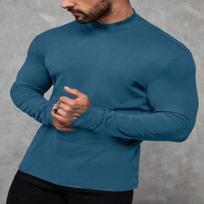 Unisex termālais tops ar garām piedurknēm, apaļš kakls, ļoti plāns audums, viskozes satīns, vienkrāsains