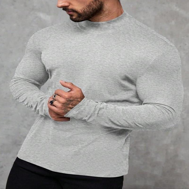 Unisex termālais tops ar garām piedurknēm, apaļš kakls, ļoti plāns audums, viskozes satīns, vienkrāsains