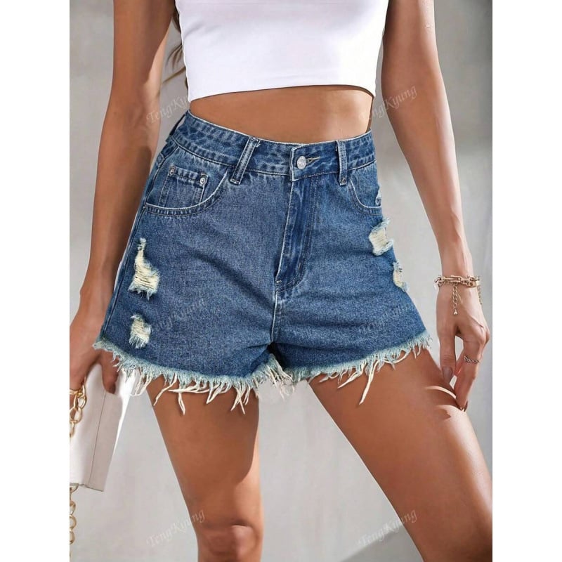 Jeansi pentru femei cu croială dreaptă, lungi, căptușiți cu fleece, talie dublă, închidere cu șnur, stil office lejer