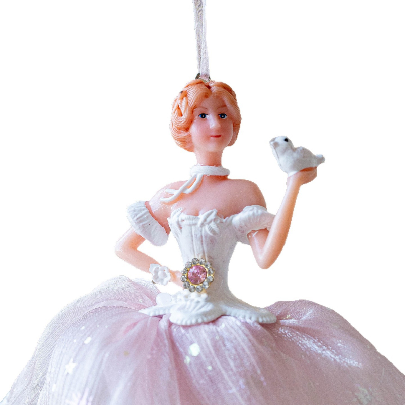GJ287 Huiyin Διακοσμητικό Κορίτσι Μπαλέτου Με Φούστα Τούλι, Πλαστικό Και Ύφασμα, Ευρωπαϊκό-Αμερικάνικο Στυλ, Χριστουγεννιάτικη Διακόσμηση