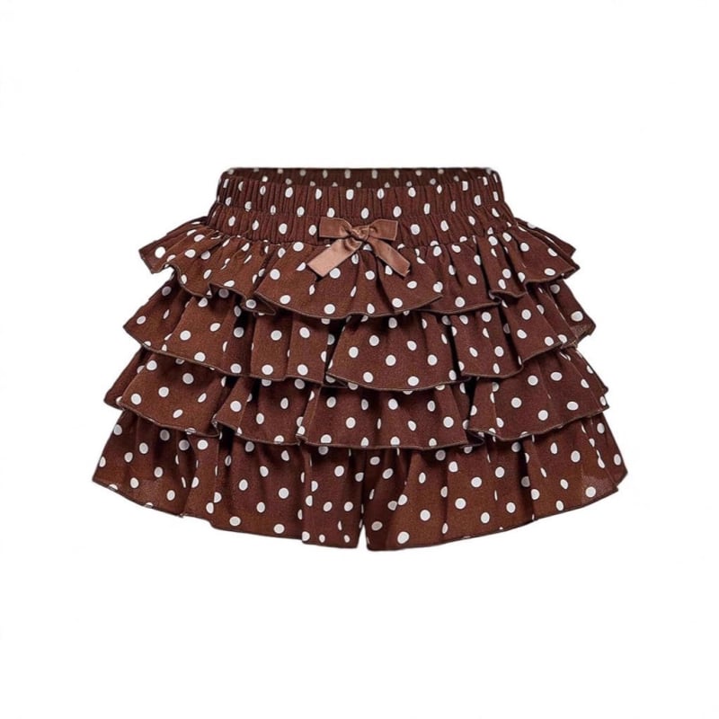 Suknja s visokim pojasom i leopardim uzorkom, svjež i sladak stil, poliester 30-50% (tiskanje/farbanje)