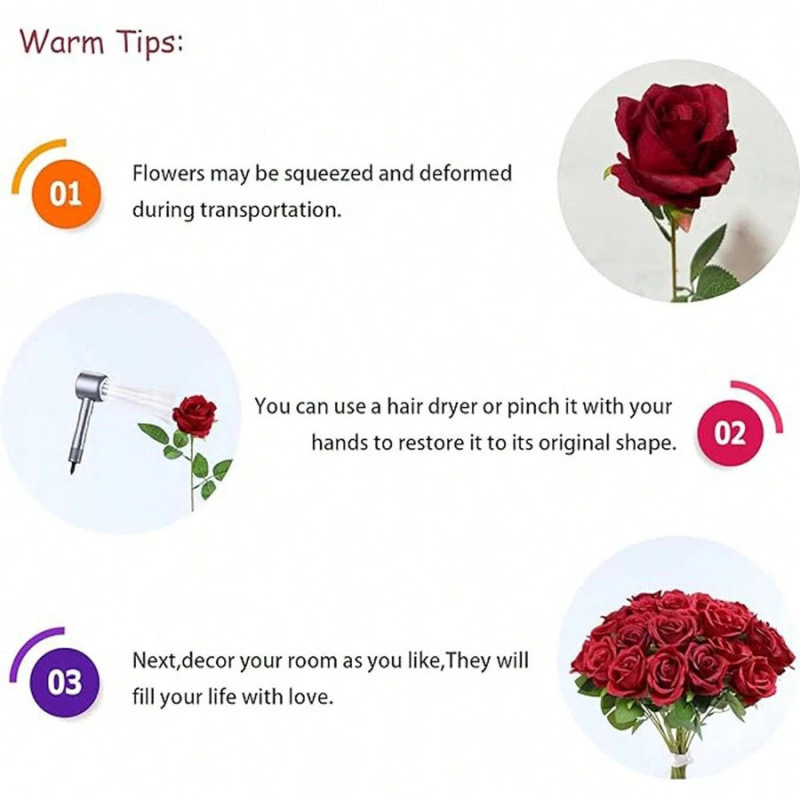 Mākslīgās rozes, preces kods sh49486492; Materiāls: Cits; Meistarība: Cits; Lietošana: Cits