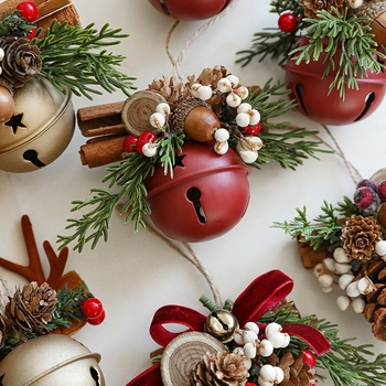 Κουδουνάκια χριστουγεννιάτικα κρεμαστά διακοσμητικά για δέντρο και πόρτα, ευρωπαϊκό και αμερικανικό στυλ, υλικό: Άλλο, Χριστούγεννα