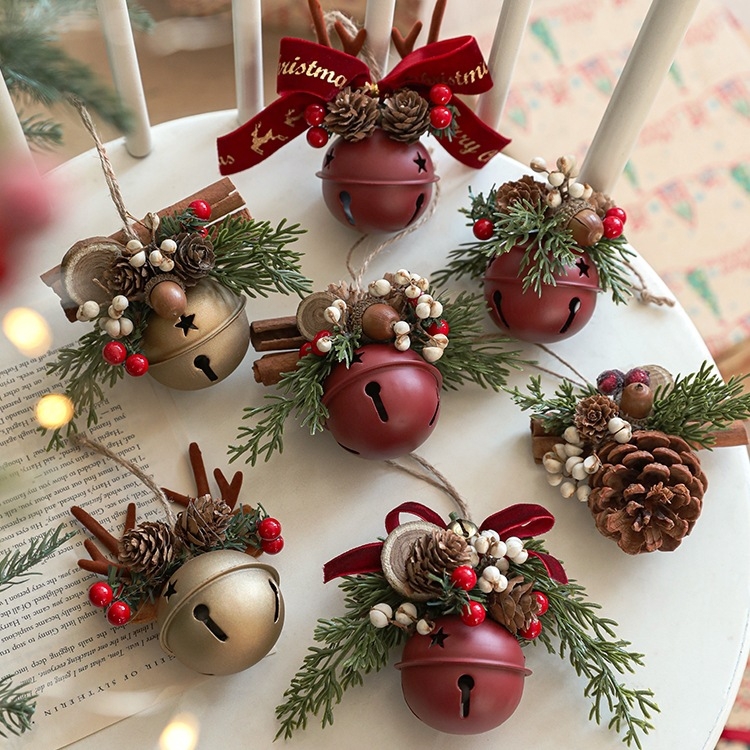 Κουδουνάκια χριστουγεννιάτικα κρεμαστά διακοσμητικά για δέντρο και πόρτα, ευρωπαϊκό και αμερικανικό στυλ, υλικό: Άλλο, Χριστούγεννα