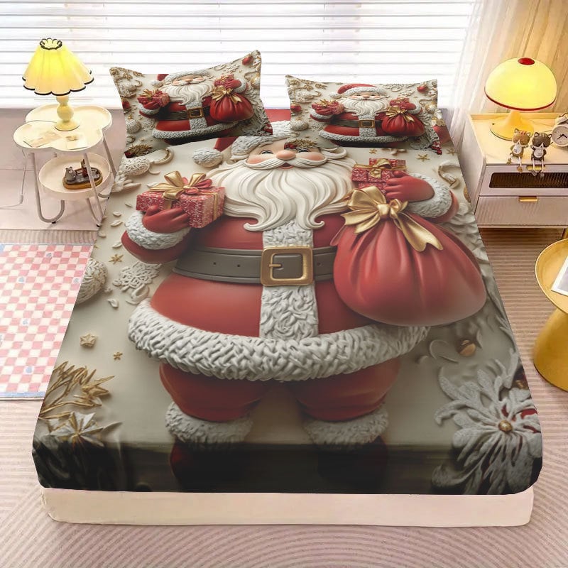 Set de 4 piese cu imprimeu digital pe flanel — poliester, stil Modern Minimalist, procesare personalizată