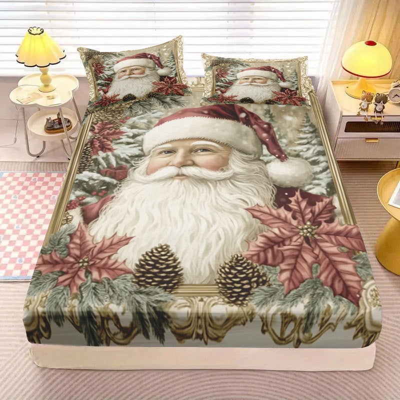 Set de 4 piese cu imprimeu digital pe flanel — poliester, stil Modern Minimalist, procesare personalizată