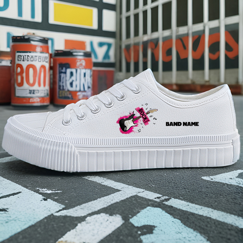 Pantofi din pânză unisex, talpă joasă, casual (construcție vulcanizată, șireturi, respirabili, partea superioară din pânză, talpă din cauciuc)