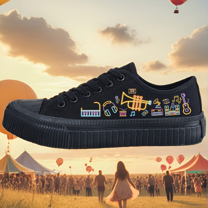 Pantofi din pânză unisex, talpă joasă, casual (construcție vulcanizată, șireturi, respirabili, partea superioară din pânză, talpă din cauciuc)