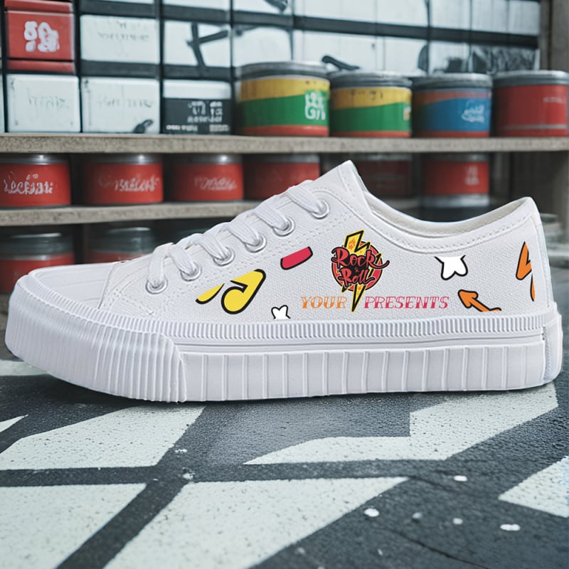 Pantofi din pânză unisex, talpă joasă, casual (construcție vulcanizată, șireturi, respirabili, partea superioară din pânză, talpă din cauciuc)