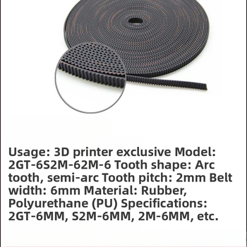 2GT-6 laikmačio diržai (atidaryto tipo) su gumos arba poliuretano medžiaga, BIAOBELT prekės ženklas; OEM paruošta didmeninėms užsakymams; tinka CNC staklėms, spaudos įrangai ir pakuočių įrangai
