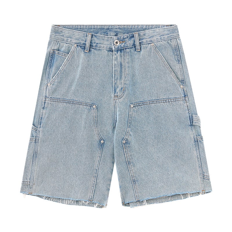 Férfi denim rövidnadrág, egyenes szabású, 96,3% pamut, ELEVEN BUS, nyár 2025