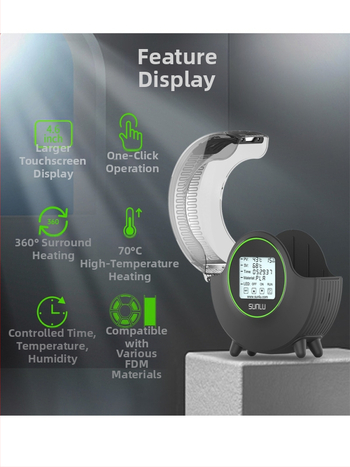 3D spausdinimo vartojamųjų medžiagų džiovykla S2 — Modelis S2, prekės kodas F7675TM66MH758