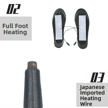 Šildančios įdėklos batams su USB įkrovimu, EVA medžiaga, universalūs, Qinqing prekinis ženklas, šiuolaikinis minimalistinis stilius
