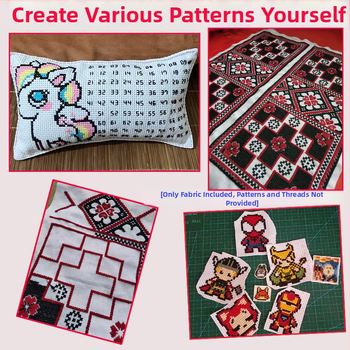 Kryžminio siuvimo audinys, SU siuvimas, 11CT vidutinio tinklelio