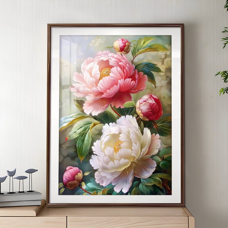 Kryžiažiedinio siuvinėjimo rinkinys: augalai ir gėlės, paprastas šiuolaikiškas stilius, 9CT audinys, plastikinė drobė