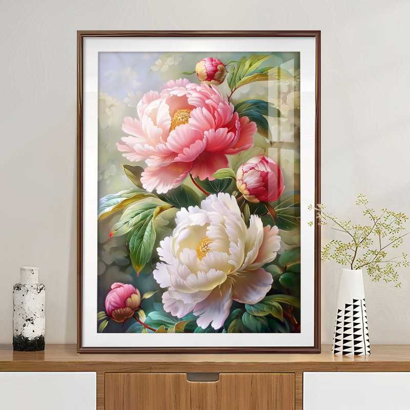 Kryžiažiedinio siuvinėjimo rinkinys: augalai ir gėlės, paprastas šiuolaikiškas stilius, 9CT audinys, plastikinė drobė