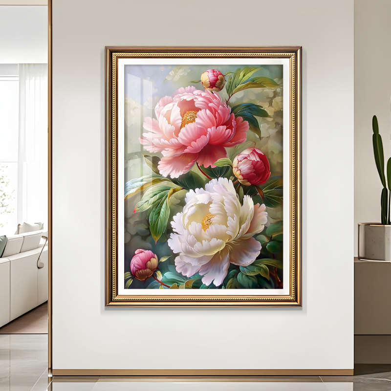 Kryžiažiedinio siuvinėjimo rinkinys: augalai ir gėlės, paprastas šiuolaikiškas stilius, 9CT audinys, plastikinė drobė