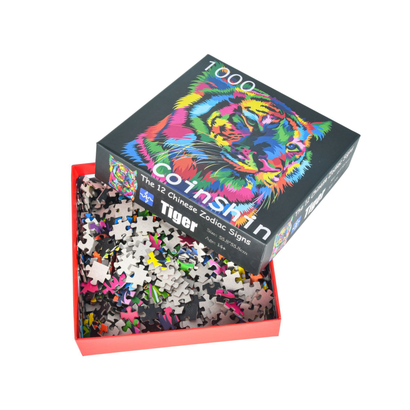 Παζλ 1000 τεμαχίων με θέμα πανδημία και ζώα για οικιακή οικογενειακή εκπαίδευση και χαλάρωση από το στρες — (Υλικό: Χαρτί; Κατηγορία: Πλατύ παζλ; Επεξεργασία: Προσαρμοσμένες εικόνες; Συσκευασία: Heaven and Earth κουτί; Ηλικίες: 7–14 ετών)