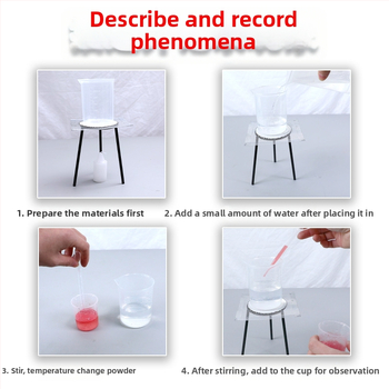 Penktosios klasės mokinių mokslinių eksperimentų rinkinys – šilumos perdavimas vandenyje, plastikinės medžiagos, prekės ženklas Child pigeon