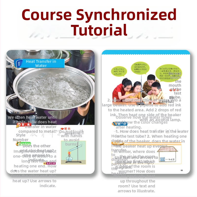 Penktosios klasės mokinių mokslinių eksperimentų rinkinys – šilumos perdavimas vandenyje, plastikinės medžiagos, prekės ženklas Child pigeon