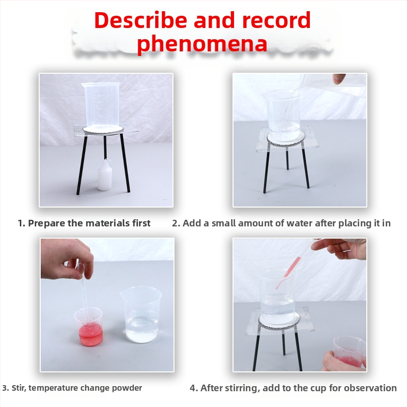 Penktosios klasės mokinių mokslinių eksperimentų rinkinys – šilumos perdavimas vandenyje, plastikinės medžiagos, prekės ženklas Child pigeon