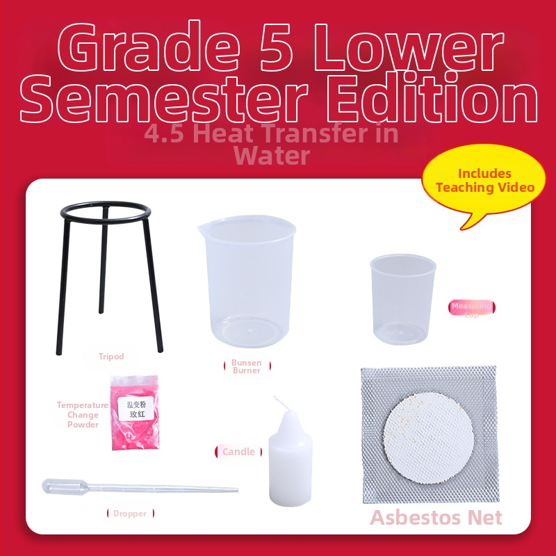 Penktosios klasės mokinių mokslinių eksperimentų rinkinys – šilumos perdavimas vandenyje, plastikinės medžiagos, prekės ženklas Child pigeon