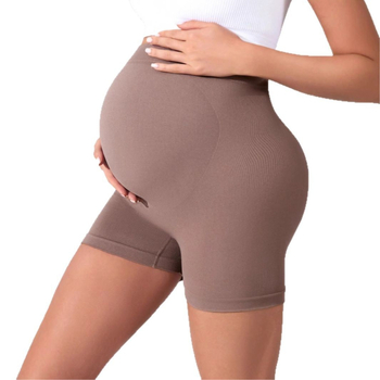 Nėščiųjų leginsai su aukšta juosme ir pilvo laikymo funkcija, trijų ketvirčių ilgis (Nailonas 95% + spandeks <30%, plonas audinys, pilvo laikymo funkcija)