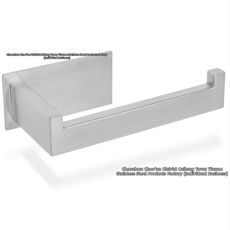 Sieninis laikiklis popieriaus servetėlėms ir rankšluosčių laikiklis | Prekė: Yixuan | Nerūdijantis plienas | Paviršiaus apdorojimas: purškiamas plastikas | Forma: kvadratinė | Stilius: modernus minimalizmas