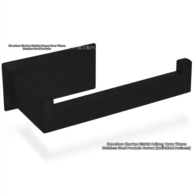 Sieninis laikiklis popieriaus servetėlėms ir rankšluosčių laikiklis | Prekė: Yixuan | Nerūdijantis plienas | Paviršiaus apdorojimas: purškiamas plastikas | Forma: kvadratinė | Stilius: modernus minimalizmas