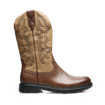 Vyriski Chelsea batai be raištelių, PU viršus, gumos padas, apvali nosis, kvadratinė kulnė, aukštas kojų ilgis, vasaros 2024 leidimas