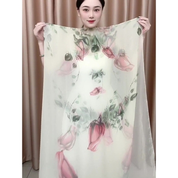 Love Rose eșarfă de vară din fir Yourou, țesătură simplă