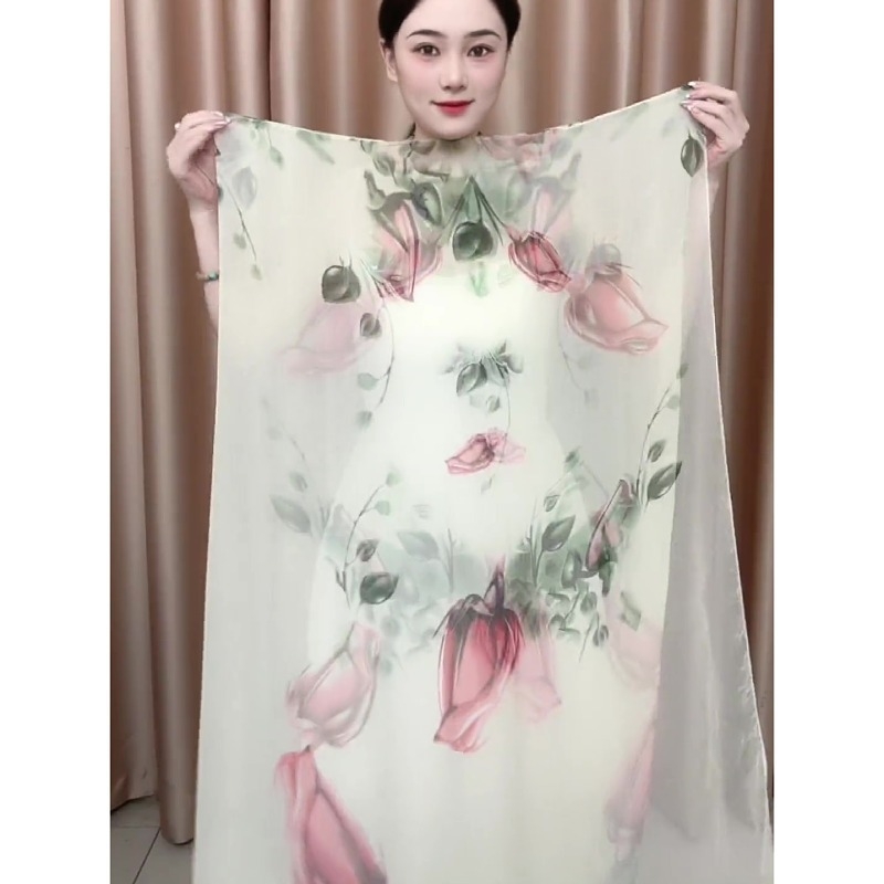 Love Rose eșarfă de vară din fir Yourou, țesătură simplă