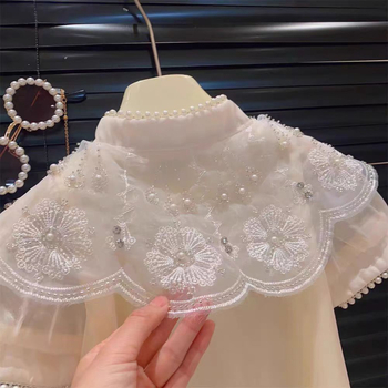 Mergaitei vasaros suknelė - korėjietiško stiliaus; gėlių raštas; be rankovių; A linijos kirpimas; švelniai apdorota medžiaga