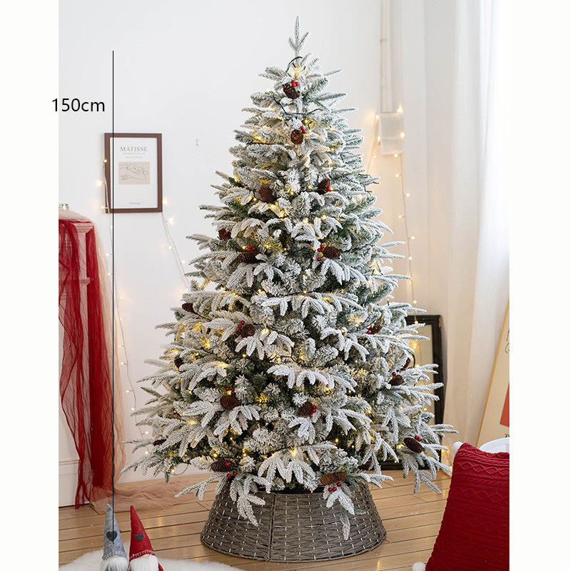 Kalėdų eglutės sijonas – imitacinis rotangas pynimas, trimatis dizainas, rankų darbo, plastmasė