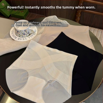 Moterų aukštos juosmens kelnaitės iš nailono, mezginiai, kvėpuojančios, su viskozės įdėklu 90-95%