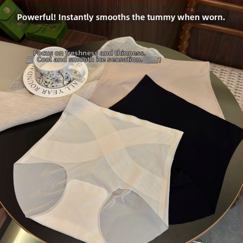 Moterų aukštos juosmens kelnaitės iš nailono, mezginiai, kvėpuojančios, su viskozės įdėklu 90-95%